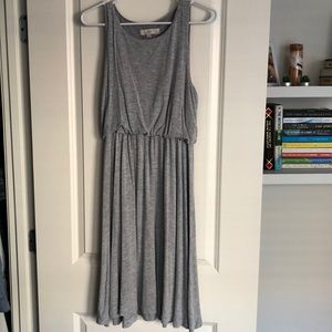 Grey midi dress